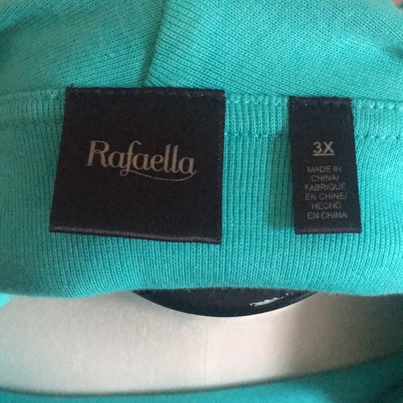 Turquoise blouse by Rafaella. - Picture 4 of 4